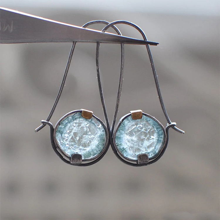 Brincos de cristal vintage Ocean