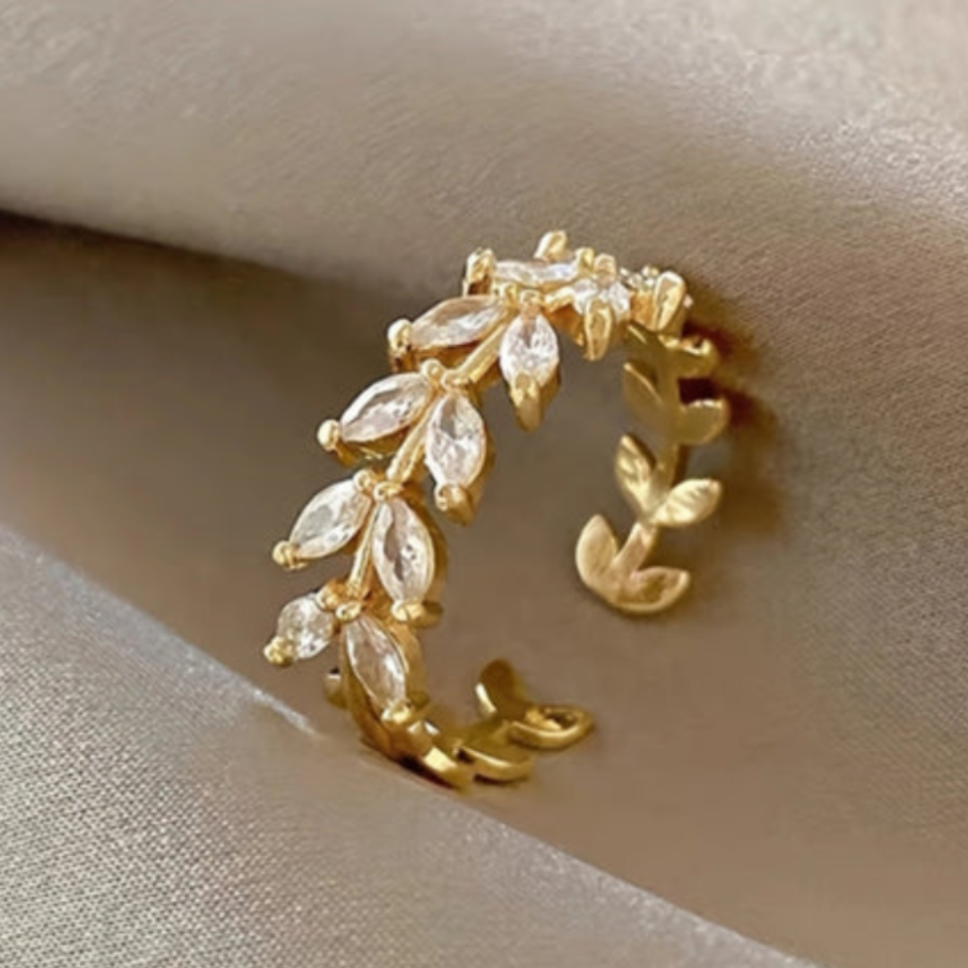 Anel de Ouro com Zircônia Radiante