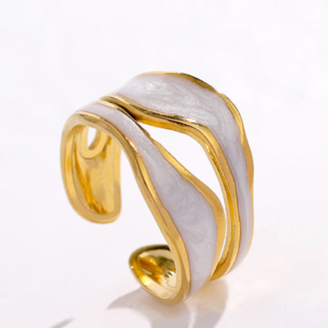 Anel Vintage dos Sonhos em Ouro Branco