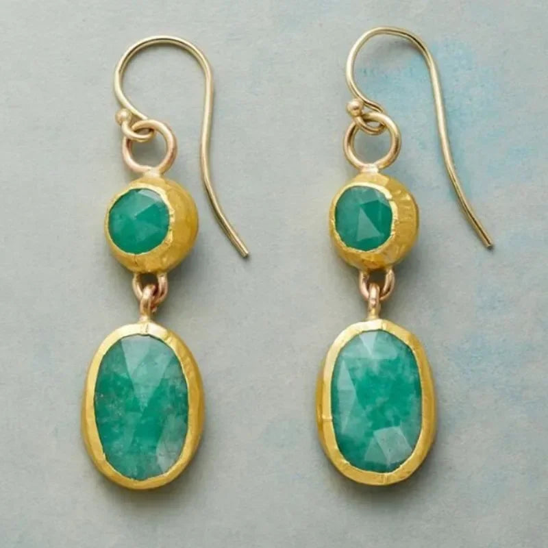 Brincos Turquesa Elegantes e Minimalistas