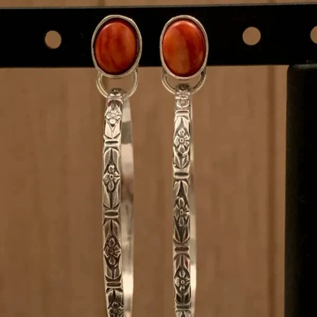 Brincos Boho Vintage em Ônix