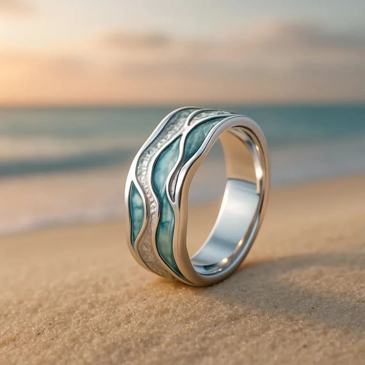 Anel de ondas de praia