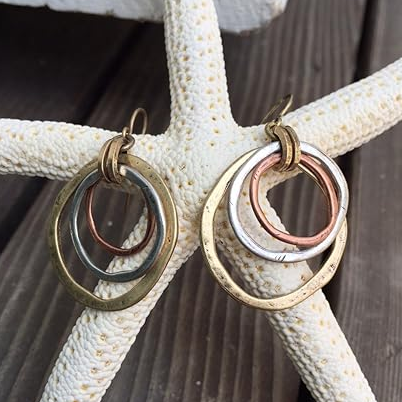 Brincos vintage em ouro e prata exclusivos