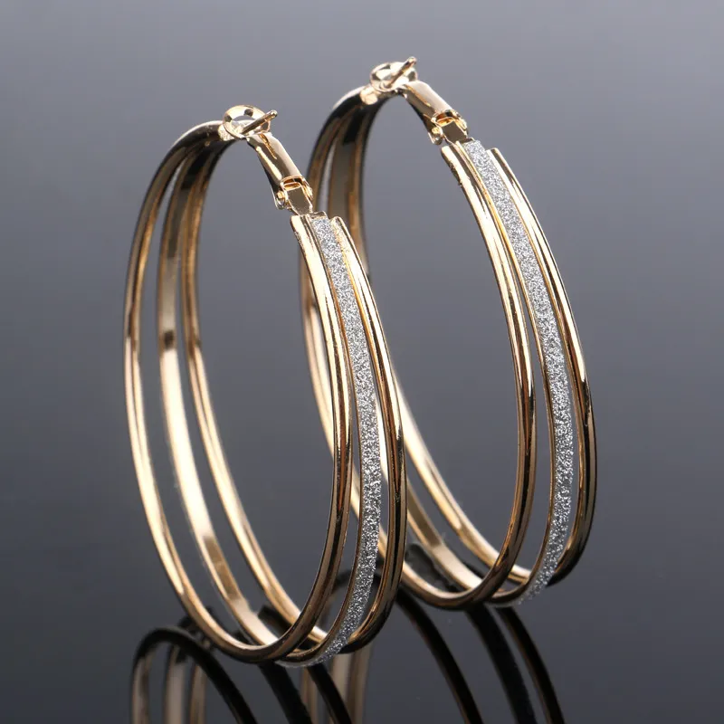 Brincos de Ouro Vintage Brilhante