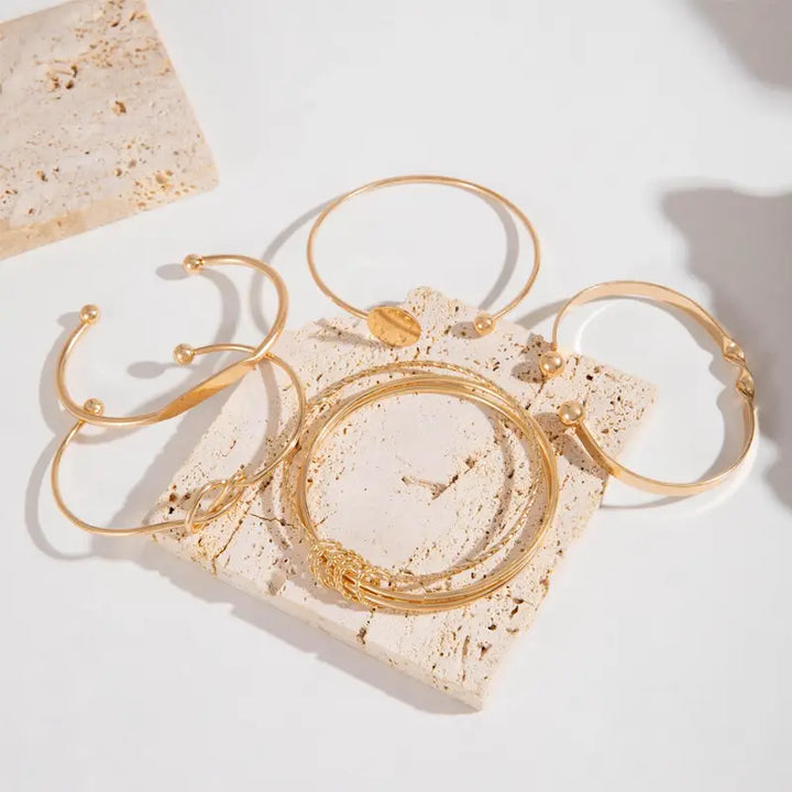 Conjunto de Pulseiras Elegância Knotada
