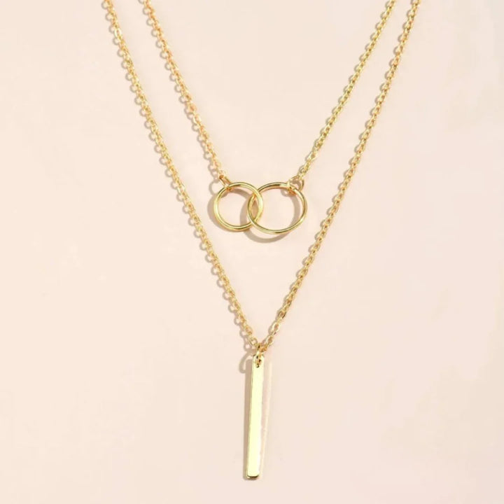 Colar Círculo Dourado Vintage