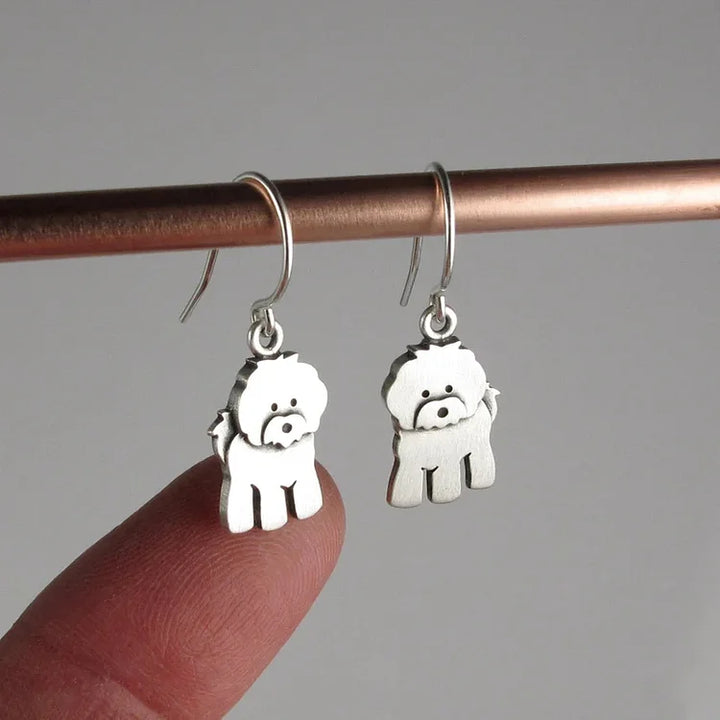Brincos Bichon Frisé Pequenos