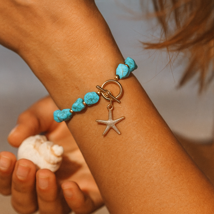 Siris | Pulseira Azul Inspirada no Fundo do Mar