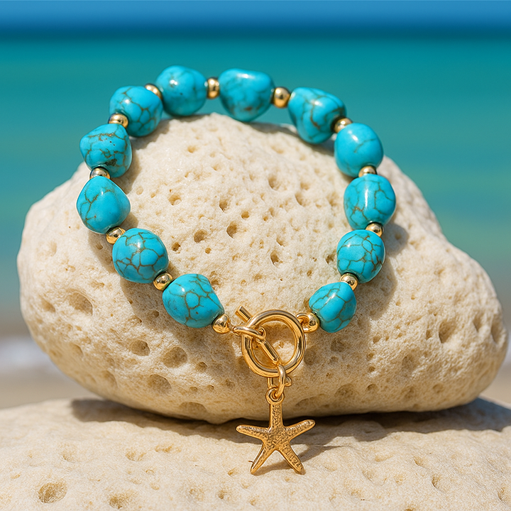 Siris | Pulseira Azul Inspirada no Fundo do Mar