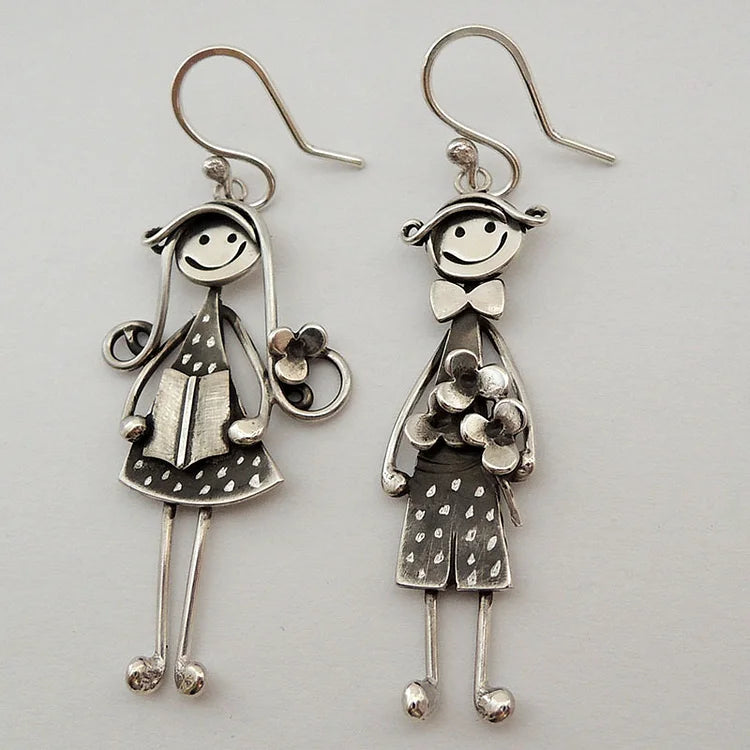 Brincos pendurados vintage para meninos e meninas