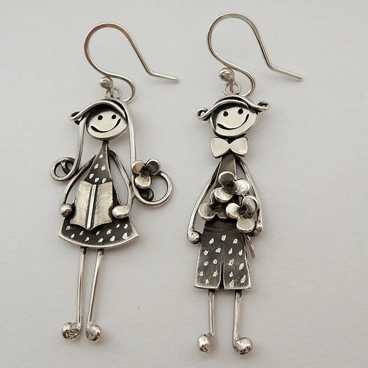 Brincos pendurados vintage para meninos e meninas