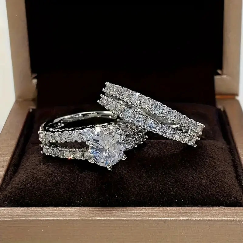 Conjunto de Anéis Radiância Eterna