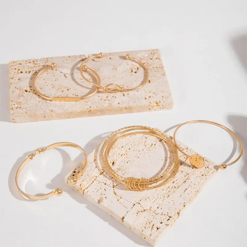 Conjunto de Pulseiras Elegância Knotada
