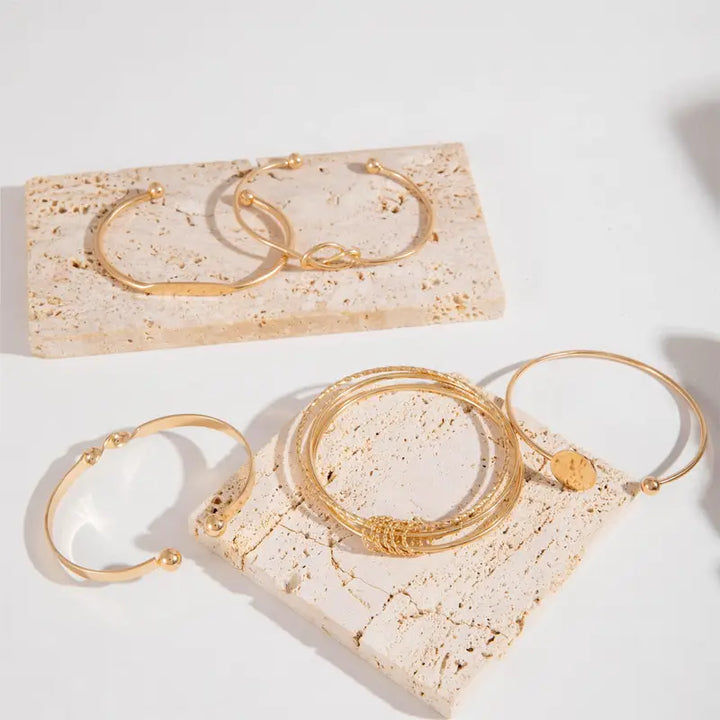 Conjunto de Pulseiras Elegância Knotada