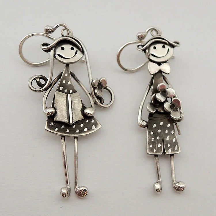 Brincos pendurados vintage para meninos e meninas