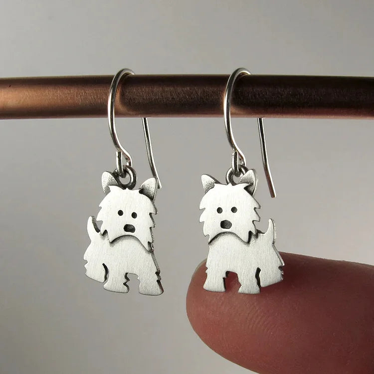 Brincos minúsculos Westie
