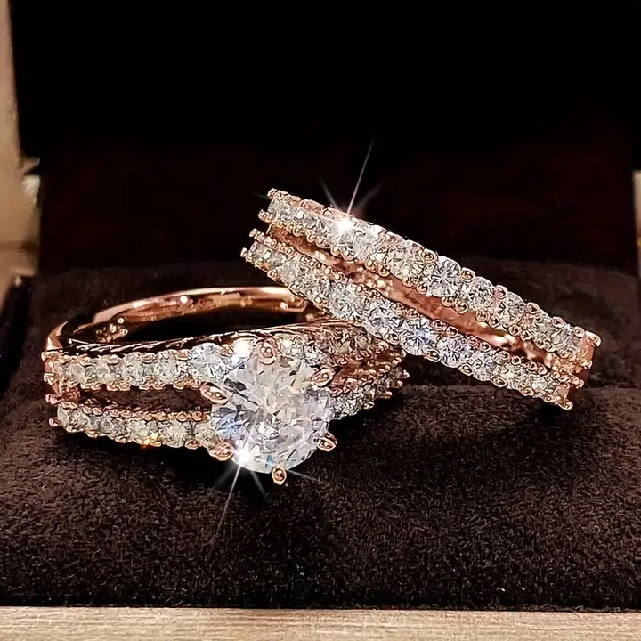 Conjunto de Anéis Radiância Eterna