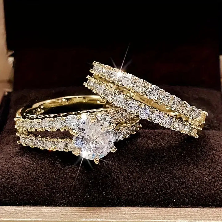 Conjunto de Anéis Radiância Eterna
