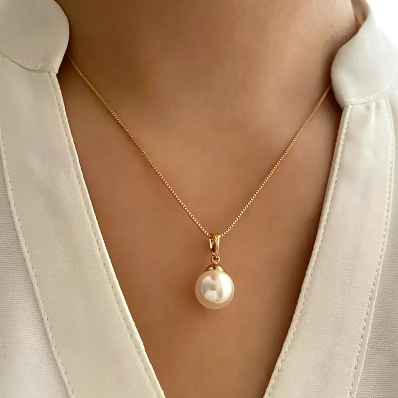 Conjunto de Joias com Pérola Golden Grace