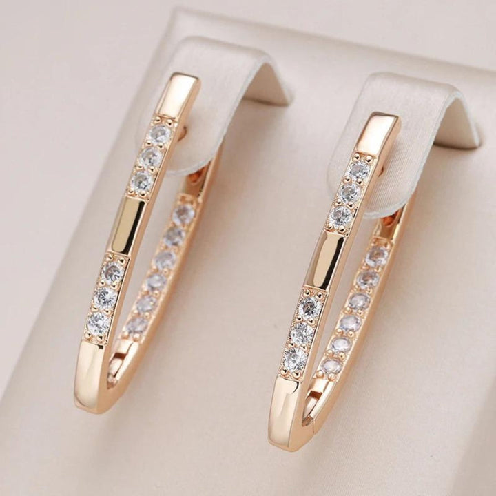 Brincos Elegantes de Zircônia