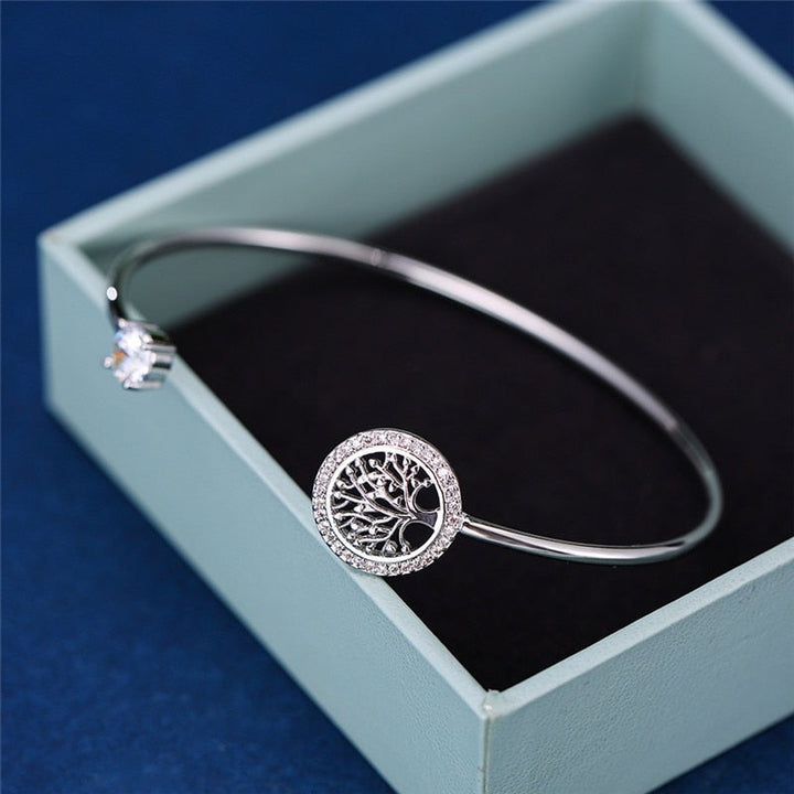 Ajustável Pulseira com Design de Árvore da Vida