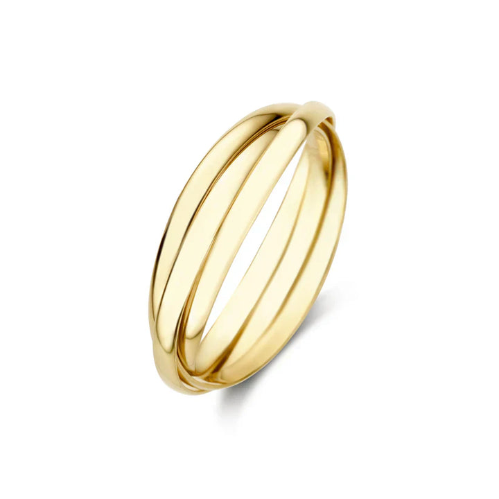Anel Léna Triplo | Dourado
