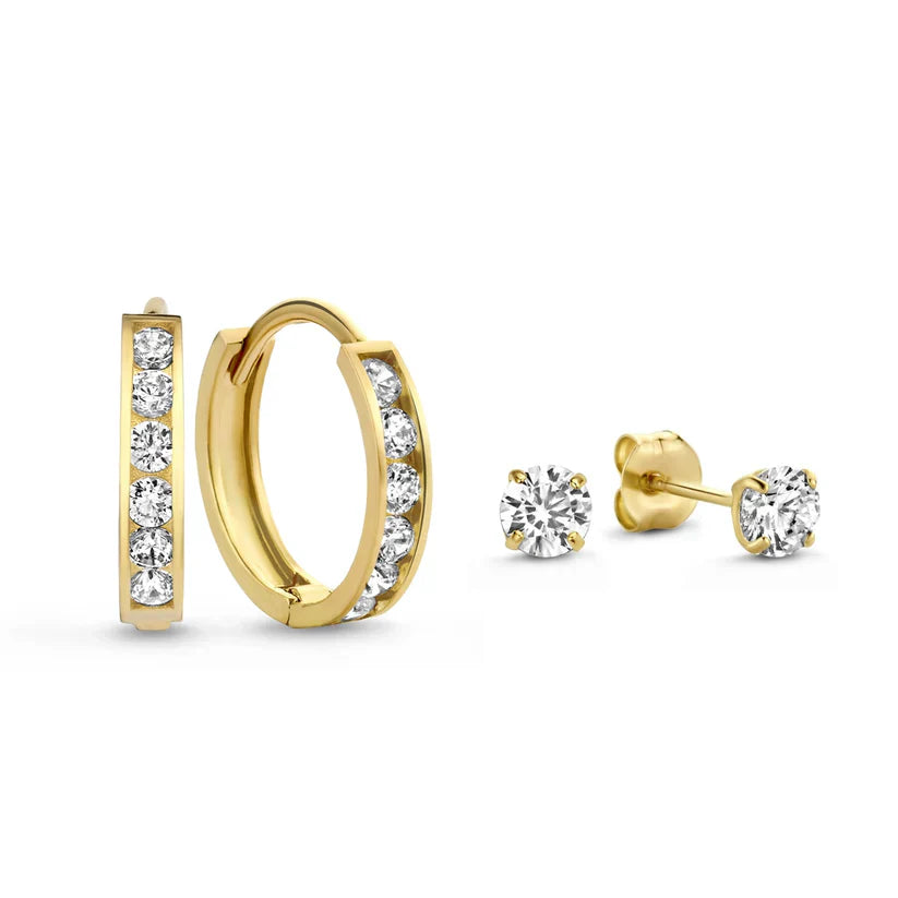 Conjunto de Brincos de Pedra Dara Brillane