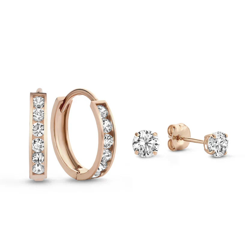 Conjunto de Brincos de Pedra Dara Brillane