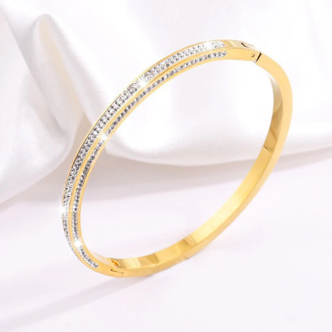 Pulseira Rosé Avelina Rosanelli com Cristais