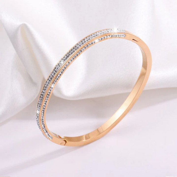Pulseira Rosé Avelina Rosanelli com Cristais