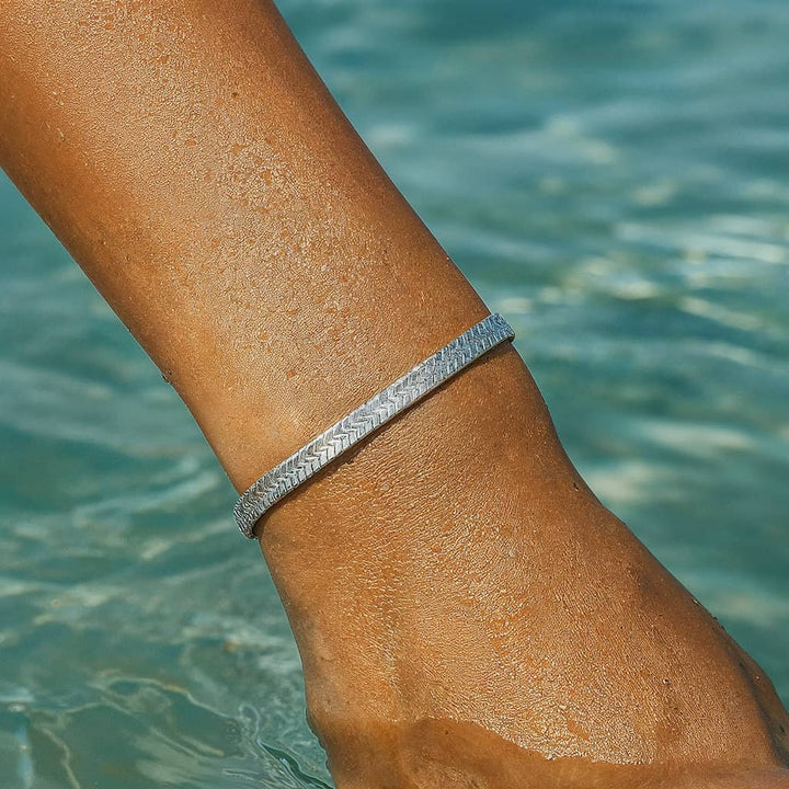 "BRACELETE EM PONTO DE PEIXE" SANTORINI