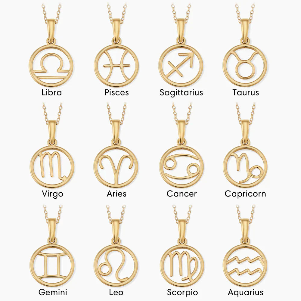 Colar com signo do zodíaco