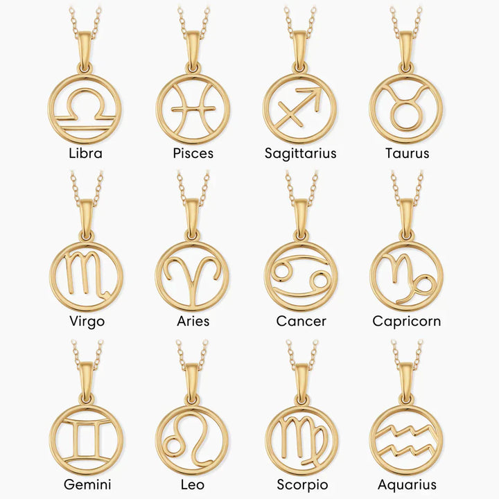 Colar com signo do zodíaco