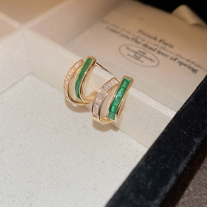 Brincos Chloé Folhagem | Ouro 14k