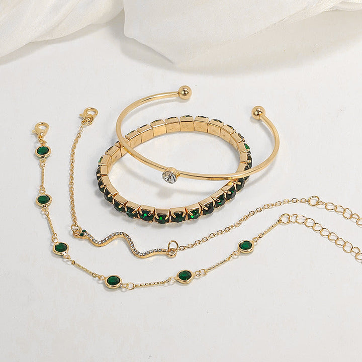 Conjunto de Pulseiras Sorina em Ouro 18k