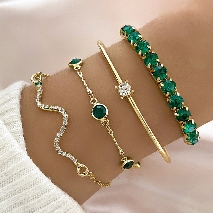 Conjunto de Pulseiras Sorina em Ouro 18k