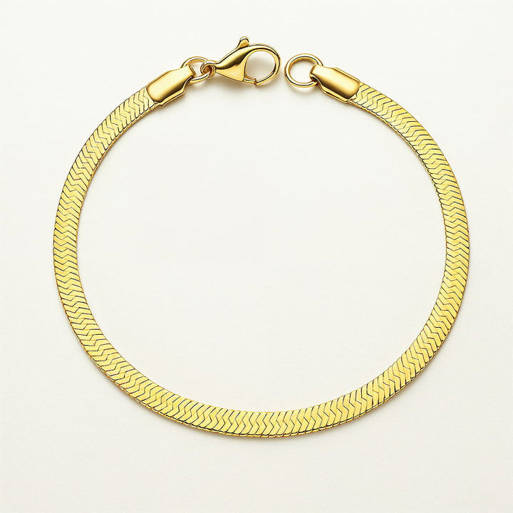 "BRACELETE EM PONTO DE PEIXE" SANTORINI