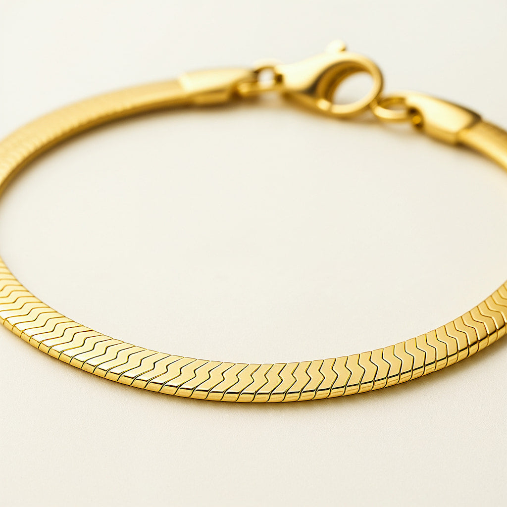 "BRACELETE EM PONTO DE PEIXE" SANTORINI