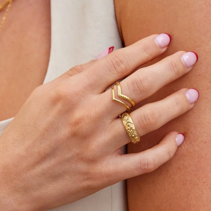 Anel Dourado Celestial