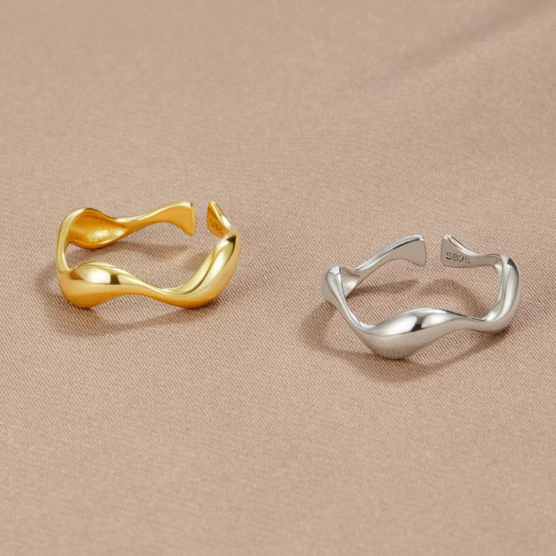 Elegante Anel de Onda