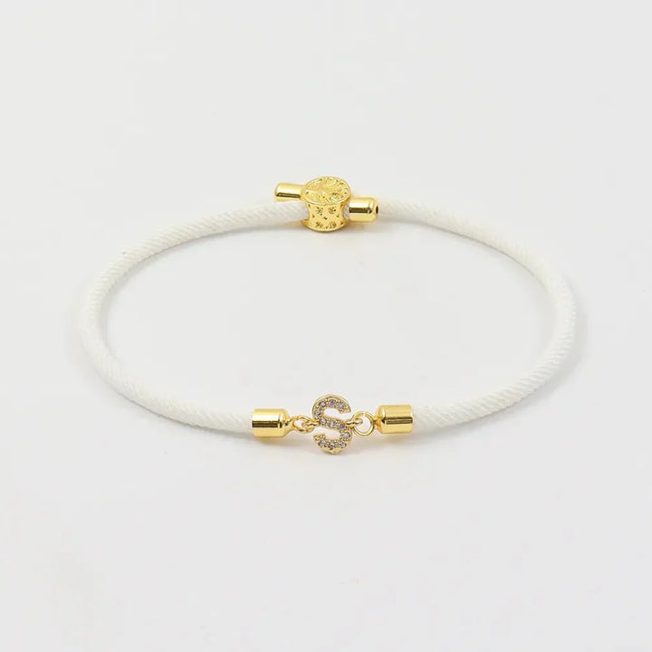 Pulseira Inicial de Diamante Personalizada Unity
