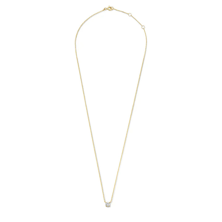 Colar Cléa com Pedra Moissanita | Dourado
