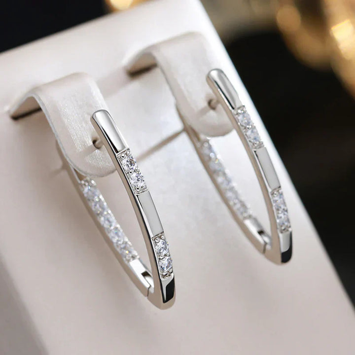 Brincos Elegantes de Zircônia
