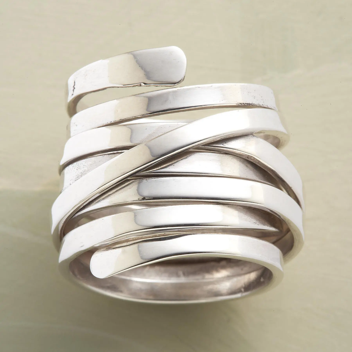 Bliss - Anel Vintage Espesso em Prata