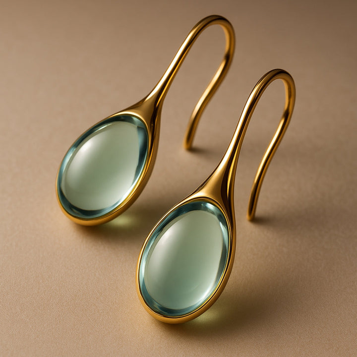 Brincos de Cristal em Tons Dourado e Prateado