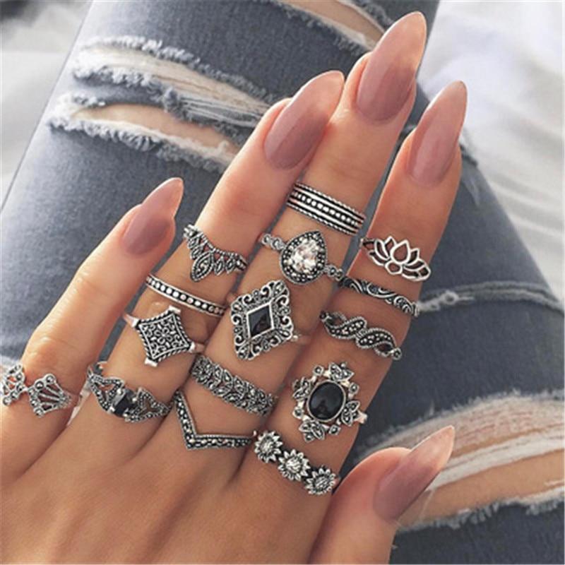 Conjunto Exclusivo de 8 a 12 Anéis Premium