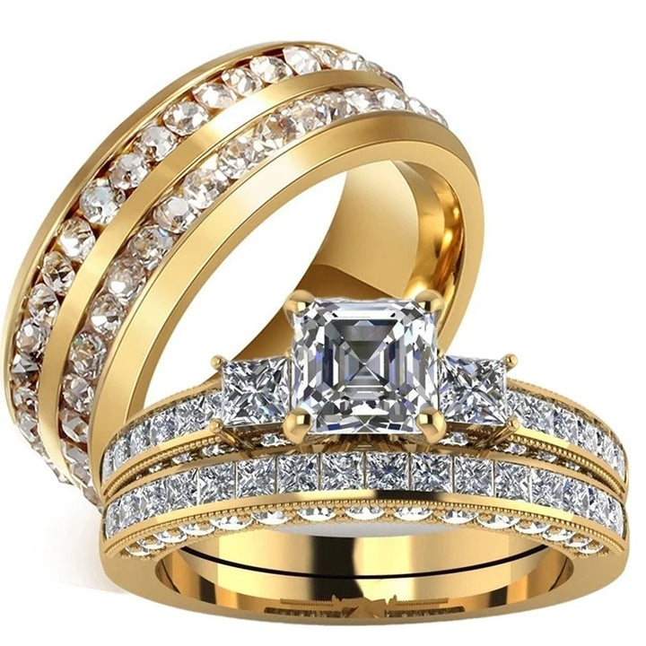 Anel vintage com zirconia incrustada Suica