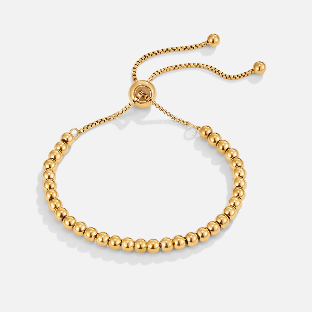Pulseira Dourada com Contas Niloya