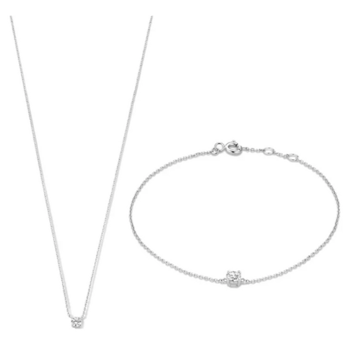Conjunto Dourado Cléa com Cristal Moissanite