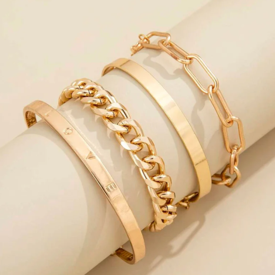 Conjunto de Pulseiras Deja com 4 Peças